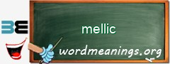 WordMeaning blackboard for mellic